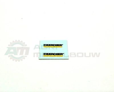 2x Kärcher 8x2mm waterslide decals