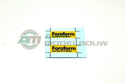 2x Foraform decal 7x3,5mm waterslide decals