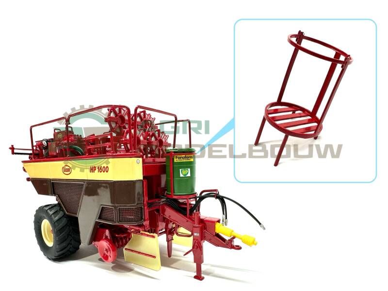 Hoog frame t.b.v. zuurvat Vicon rood