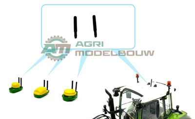 2x Zwarte (RTK) antenne&#39;s