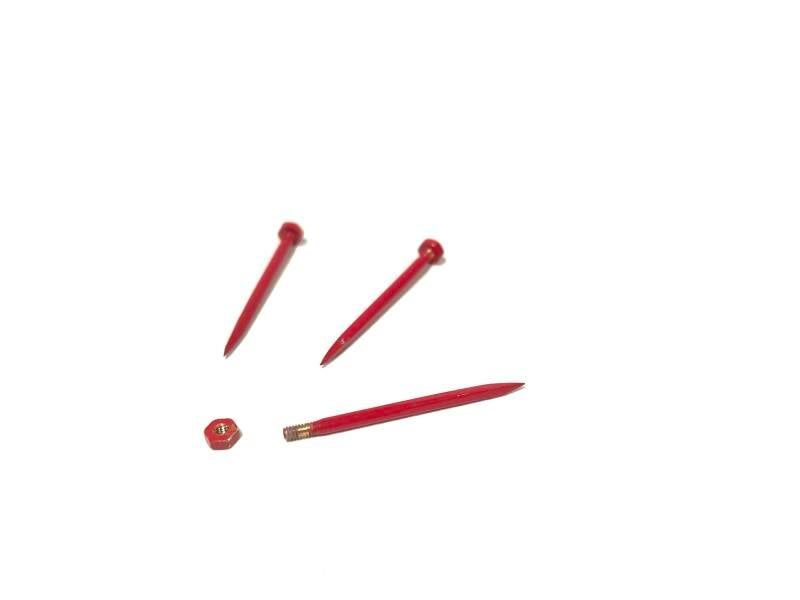 3x &#39;&#39;Stro&#39;&#39; pinnen rood