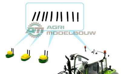 10x Zwarte (RTK) antenne&#39;s
