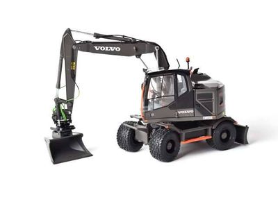 Volvo EWR 150E wheeled excavator Limited Black Edition (999 pieces) Nokian Ground Kare tyre version. Including Steelwrist tiltrotator.