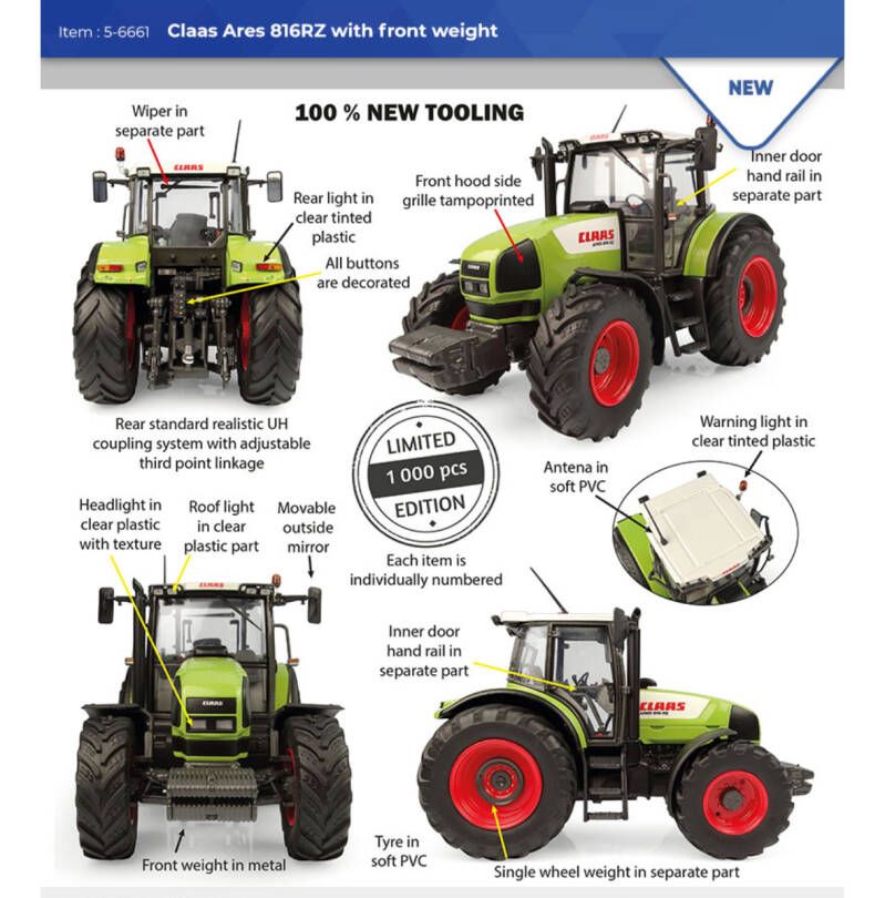 Claas Ares 816RZ UH Limited Edition 1000pcs