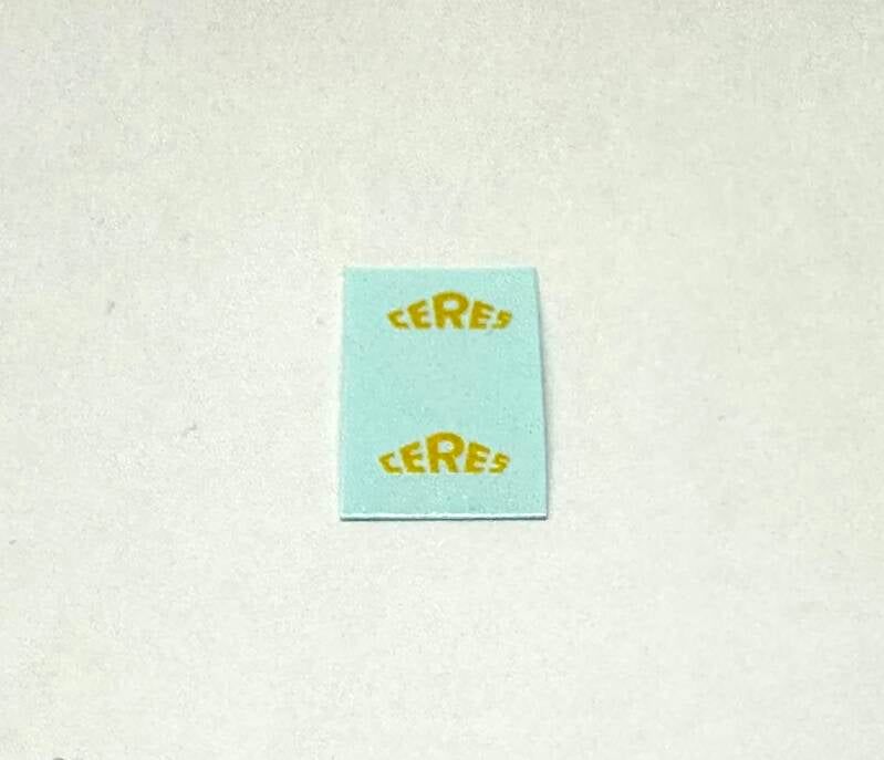 2x Ceres oud logo 8x3mm waterslide decals