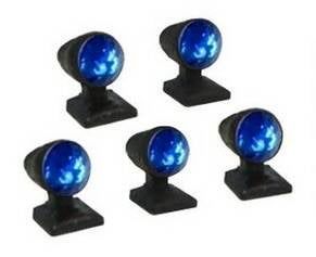 5x Toplampjes &#39;&#39;Nieuw type&#39;&#39; Blauw