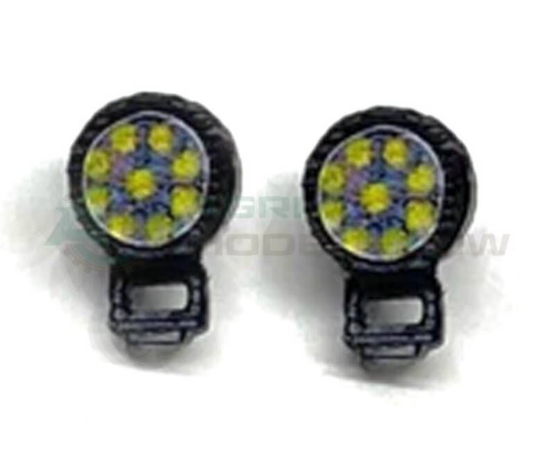 2x LED Werklampen rond op steun