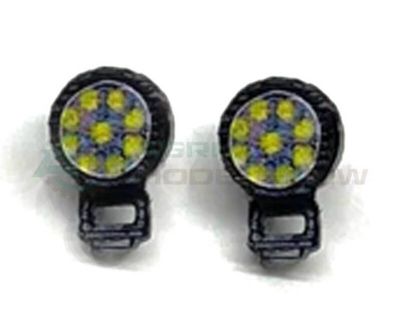 2x LED Werklampen rond op steun