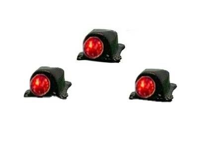 3x Toplampjes Rood