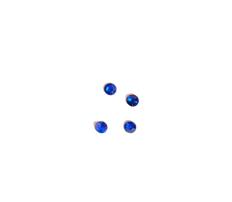 4x Glimmers rond Ø 2mm blauw