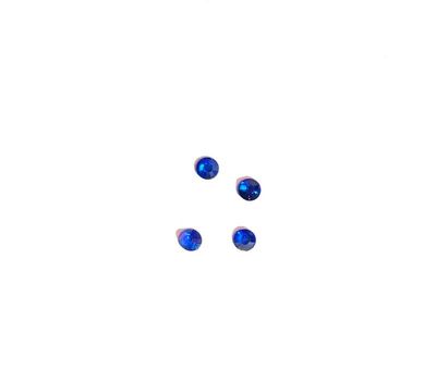 4x Glimmers rond Ø 2mm blauw