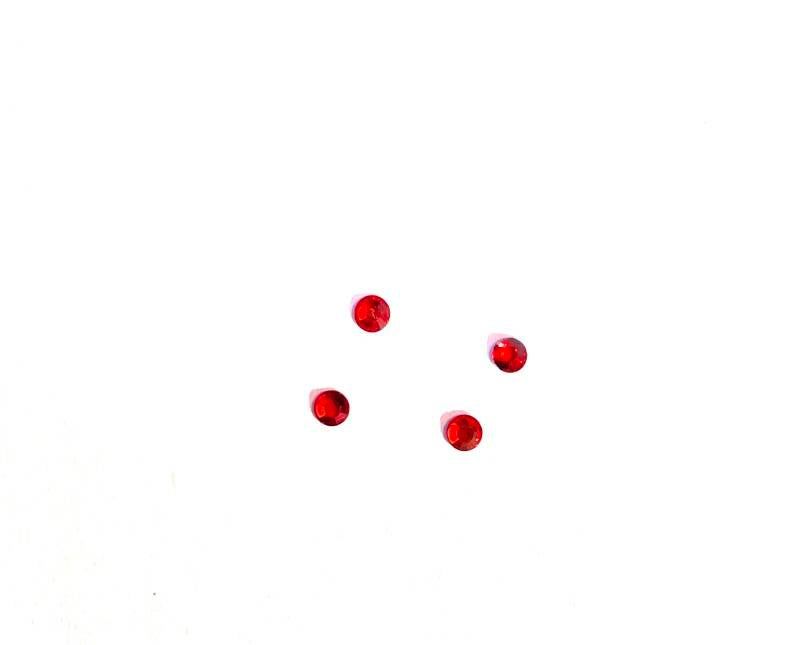 4x Glimmers rond Ø 1,7mm rood