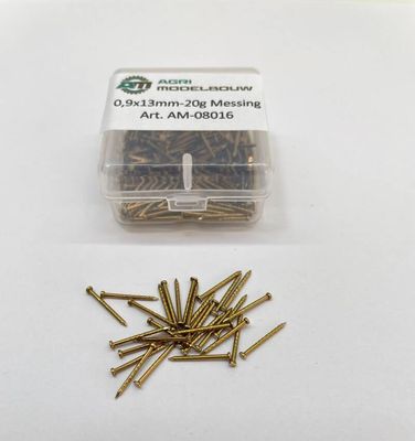 Messing nagels Ø 0,9x13mm 20 gram