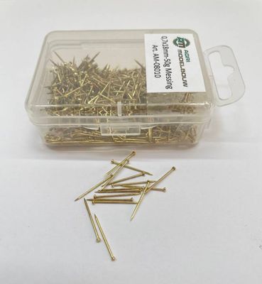 Messing nagels Ø 0,7x18mm 50gram