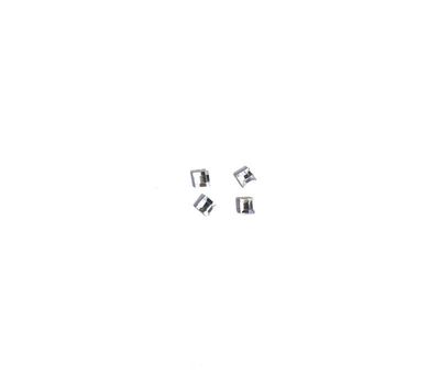 4x Glimmers vierkant 2mm helder