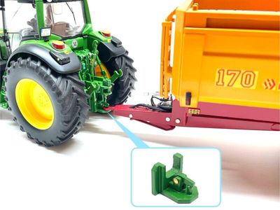 Kipperknobbel/Onder trekhaak John Deere groen