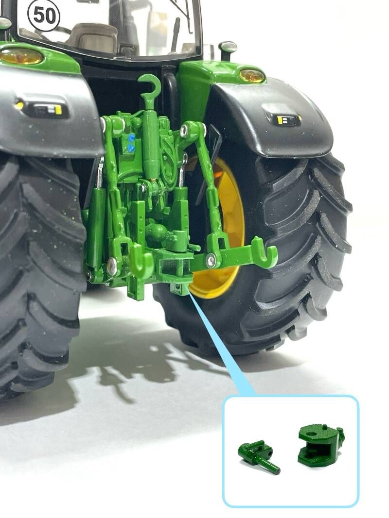 Automatische Vangmuil John Deere groen