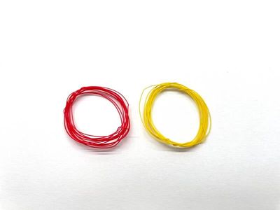 Set luchtslangen rood/geel Ø 0,3mm x 2meter