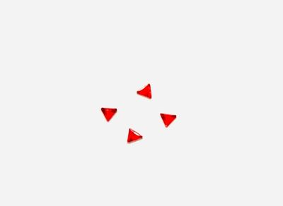 4x Glimmers driehoek 3mm rood