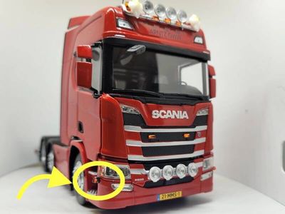 4x kleine Breedte lampen rood/oranje