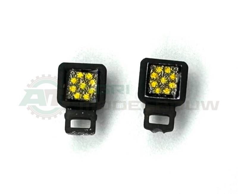 2x LED Werklampen groot op steun