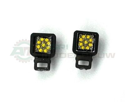 2x LED Werklampen groot op steun