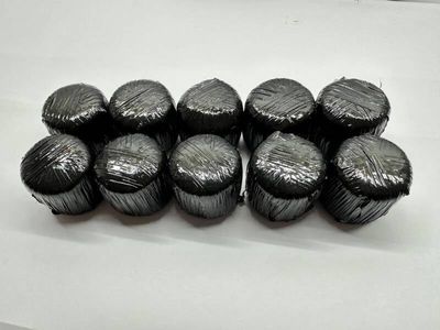 10x Ronde foliebalen zwart