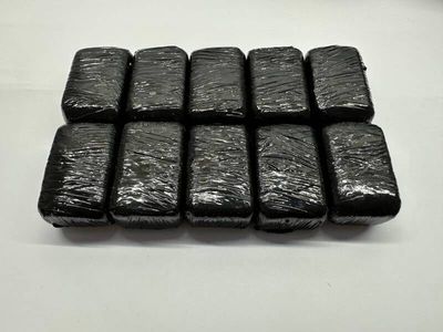 10x Vierkante foliebalen zwart
