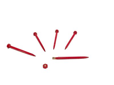 5x &#39;&#39;stro&#39;&#39; pinnen rood