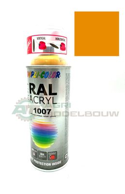 Duplicolor ral 1007 Schuitemaker werklust &amp; Liebherr geel