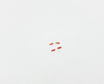 4x Glimmers 1x3mm oranje