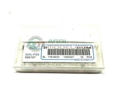 10 Delig borenset 0.1-1.0 mm