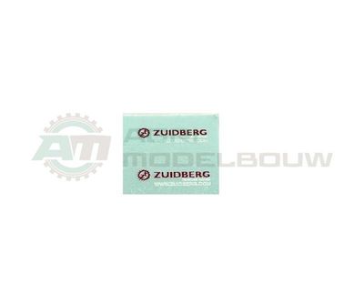 2x Zuidberg logo 9x2mm waterslide decals