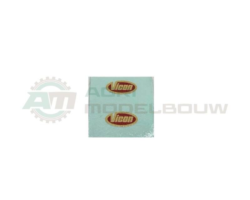 2x Vicon logo 6x3mm waterslide decals