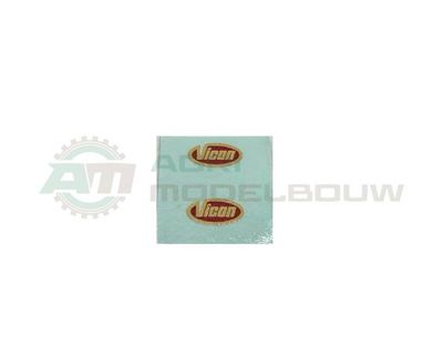 2x Vicon logo 6x3mm waterslide decals