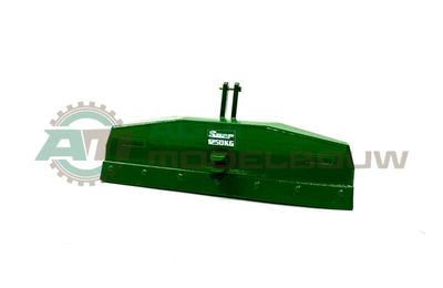 Suer schuifgewicht 1250kg John Deere groen