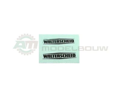 2x Walterscheid logo 12x3mm waterslide decals