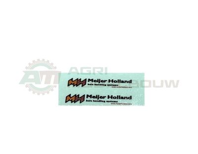2x Meijer Holland logo 13x2,5mm waterslide decals