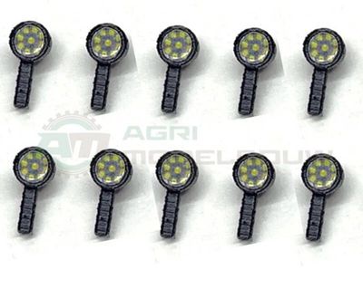 10x LED Werklampen rond staand