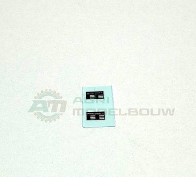 2x Miedema typeplaat 6x3mm waterslide decals (Ook geschikt als universele type plaat)