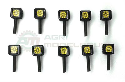 10x LED Werklampen vierkant groot staand