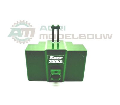 Suer 700kg gewicht John Deere groen