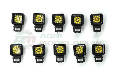 10x LED Werklampen groot op steun