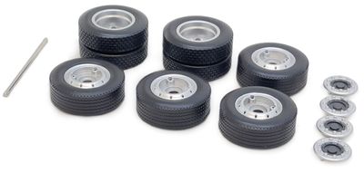 Set of Scania wheels, rims, caps and axle