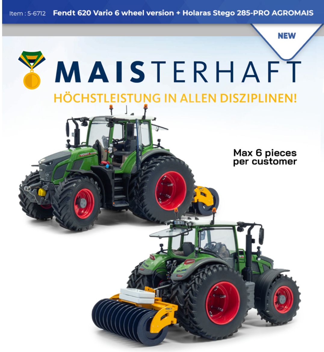 Fendt 620 Vario met dubbellucht achter + Holaras Stego 285 Pro Kuilwals
