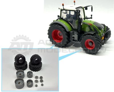 Complete set Michelin MACHXBIB 900/50R42 &amp; 710/55R30 banden t.b.v. Fendt 724 UH