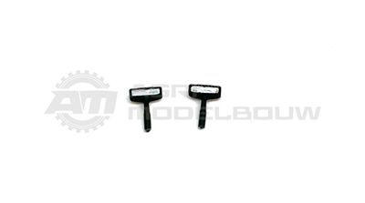 2x LED werklampen rechthoek klein
