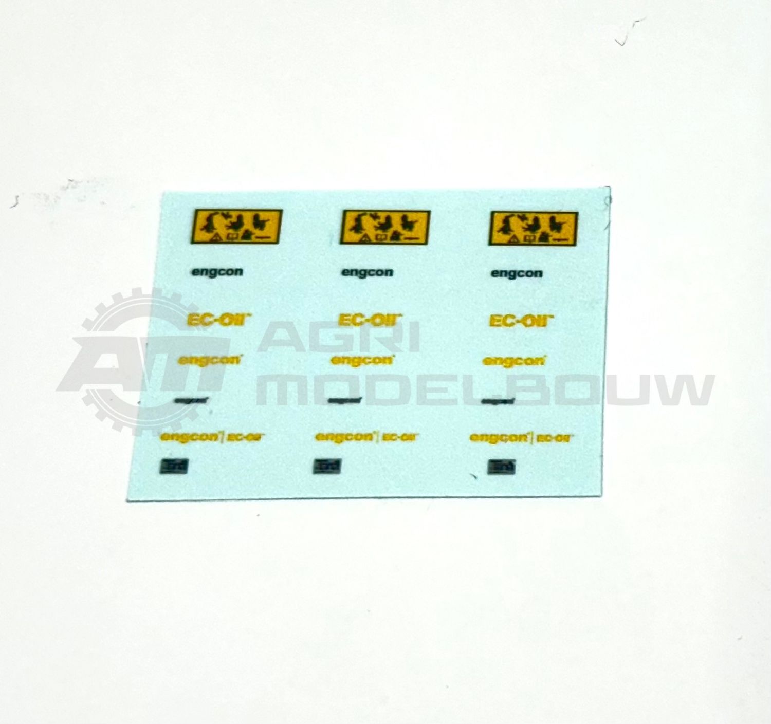 Setje Engcon waterslide decals
