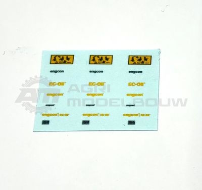 Setje Engcon waterslide decals