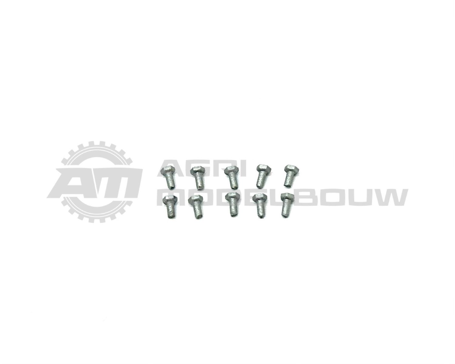10x Wielbouten Ø 1mm L 3,4mm